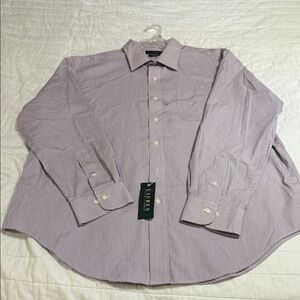 Ralph Lauren Men's Lavender Striped Dress Shirt